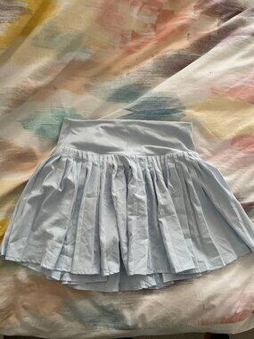 All in Motion Pleated Skort in Light Blue